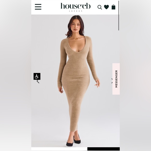 House of CB Dresses & Skirts - House of CB House of CB Lucille Fuzzy Maxi Dress NWT $135 NWT